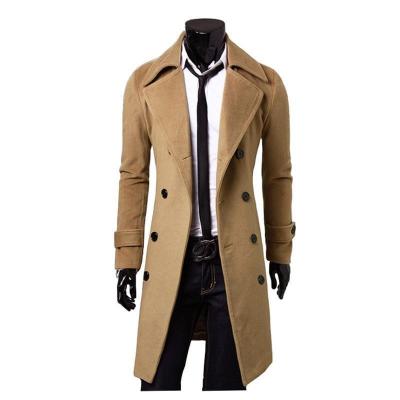 China Anti-wrinkle autumn and winter Korean mature men's coat middle and long coat for sale