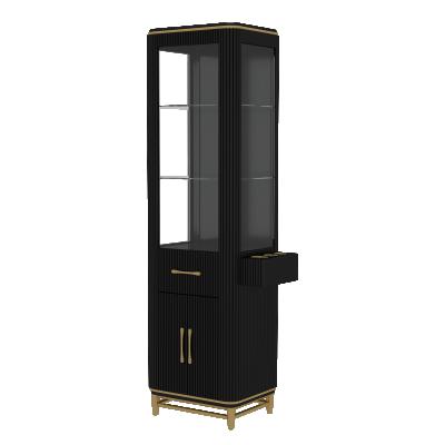 China Environmental Material Modern Hairdresser Furniture Multifunctional Glass Salon Cabinets Hairdressing Cabinets Display Cabinets for sale