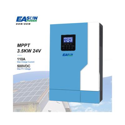 China Solar Home Energy Storage System Pure Sine Wave Off Grid 24V Solar Inverter 3.5Kw 472*297*129 for sale