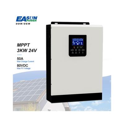 China PWM Inverter Manufacturer Reasonable Price 220V 230V 240V Output Voltage 24V Solar Inverter 3KW for sale