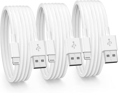 China Video Game Player 3 Pack Apple iPhone Charger Cable 6FT, [Apple MFi Certified] Apple Lightning Cable, 2.4A Fast Charging Attach 6 Feet, USB to for sale