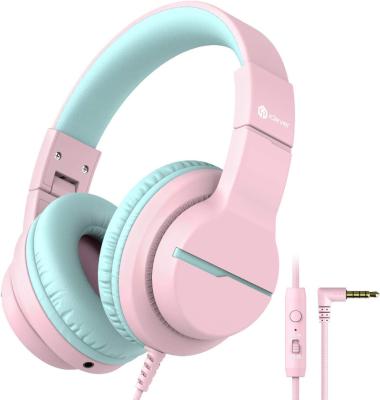 China Earphone Kids Headphones with Microphone, Volume Limiter 85/94dB, Sharing Function Stereo Headphones for Kids Girls Boys for sale