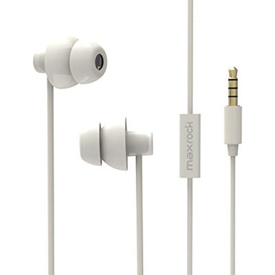 China In-Ear (TM Unique Total Soft Silicon Sleep Headphones Earbuds Earbuds with MIC Cell Phones, Tablets and 3.5 mm Jack Plug (White) for sale