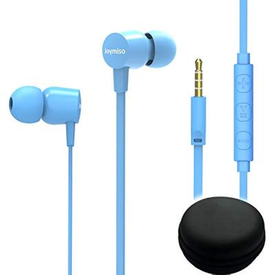 China Joymiso In-Ear Tangle Free Earbuds For Kids Women Small Ears With Case, Comfortable Light Weight In Ear Headphones, Flat Cable Earbuds for sale