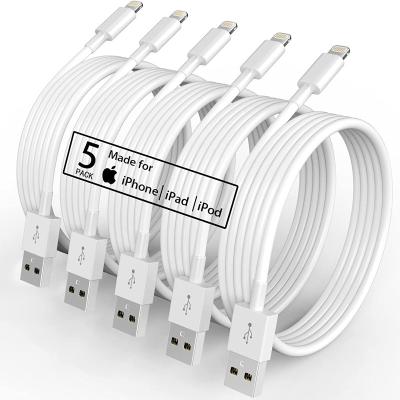 China 5 Pack (6FT) Original iPhone ChargerCable Cord iPhone Fast Charging Video Game Player [Apple MFi Certified] Cable USB Cable Compatible iPhone for sale