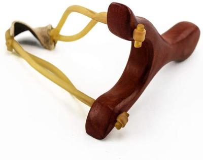 China Professional Handmade Wooden Slingshot Hunting Pulled Slingshot For Adults, Wrist Rocket Slingshots, High Velocity Catapult Sling Shooting for sale