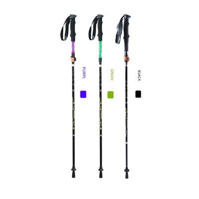 China Aluminum Adjustable Hiking Travel Trekking Outdoor Camping Ski Poles Hiking Sticks Pole Walking Stick for sale