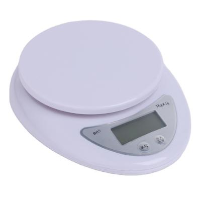 China WITH COVER 5kg Portable Electronic Food Balance Weight LED Digital Scales Kitchen Postal Electronic Measuring Accessories for sale