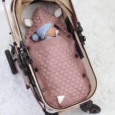 China Non-Toxic Baby Sleeping Bags Wraps 0-6M Newborn Bebes Swaddle Wrap Sleepsacks For Infant Stroller 75*35cm Kids Accessories Cartoon Fox for sale