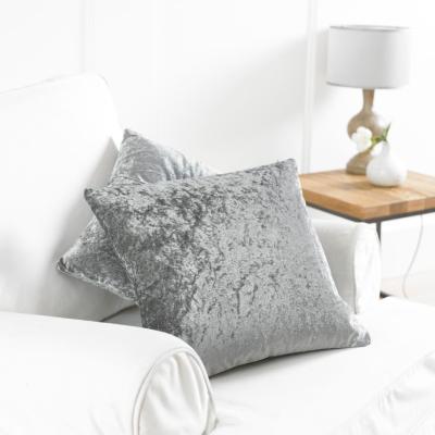 China Single Velvet Cushion Cover Crushed Pillow Cover Gray Decorative Pillows Luxury Kussenhoes Nordic Home Decor for sale