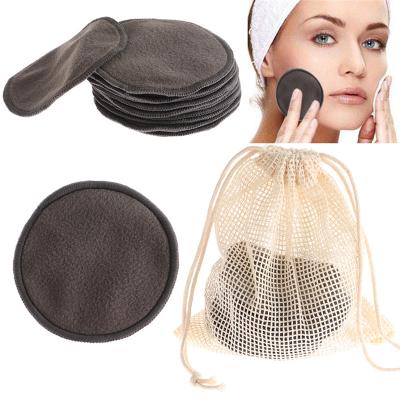 China 12PCS/SET Bamboo Fiber Rounds Pads Makeup Removal Washable Cotton Pad Reusable Home Cleanser Facial Pad Tool Cosmetic Skin Care for sale