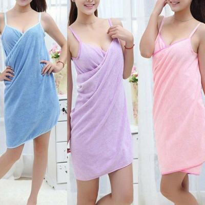 China Bathroom Washable Home Towel Shower Bath Machine Women Soft Microfiber Bathrobes Beach Spa Sauna Robe Body Wrap for sale