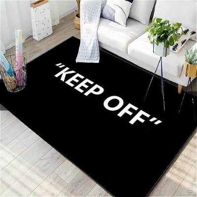 China Modern Simplicity Restraint Sofa Floor Mat Room Home Black And White Decor Bay Window Bedside Living Room Rug Area Rugs for sale