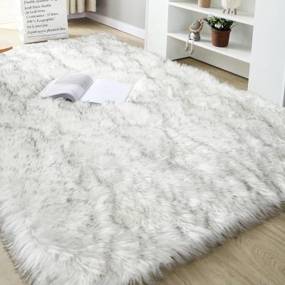 China Anti-Slip Thick Rug Soft Sheepskin For Living Room Plush Blanket Bedroom Artificial Wool Fluffy Floor Carpets Window Bedside Home Decor Blanket for sale