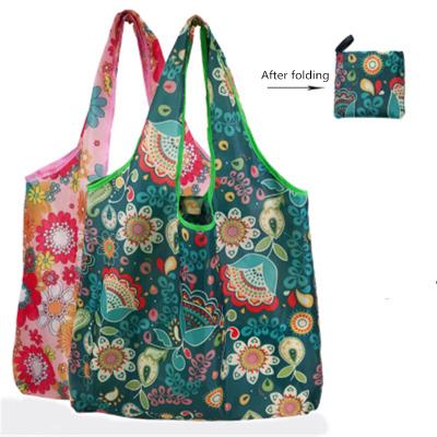 China Reusable Nonwoven Stored Shopping Bag Women's Tote Bag Folding Large Capacity Portable Eco Cloth Grocery Bag for sale