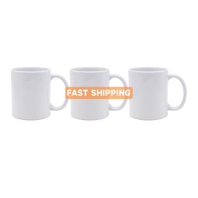 China Wholesale LOW PRICE 11oz Grade Sublimation Top White Viable Ceramic Coffee Mugs For Souvenirs Gift Wholesale for sale