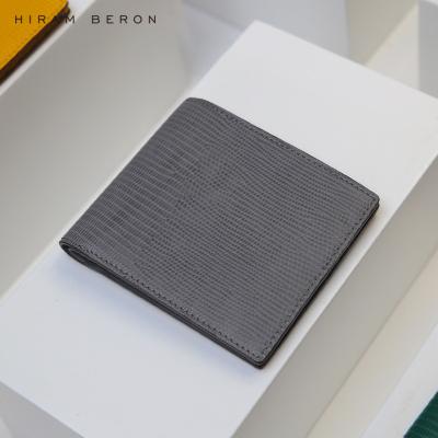 China NO New Product Wholesale Dropship OEM Gray Italian Male Rfid Blocking Wallet Card Holder 2022 for sale