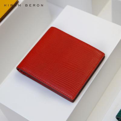 China 2022 New Fashion Wholesale OEM Dropship NO Card Money Pocket Luxury Red Italian Leather Wallet for sale