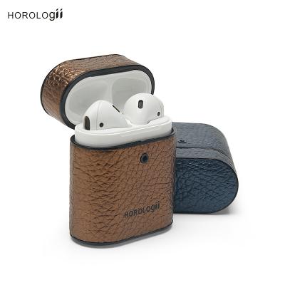 China For Airpods Hiram Beron Luxury Mobile Accessories for AirPods Cover Real Leather Men Leather Goods Best Quality Wholesale Dropship for sale