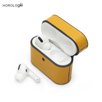 China Luxury Italian Leather Case Earphone Case Custom For Apple Pro AirPods Premium Leather Accessories Wholesale Dropship for sale