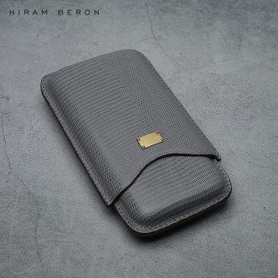 China Custom OEM ODM brand cowhide travel cigar luxury Italian leather case luxury wholesale for sale