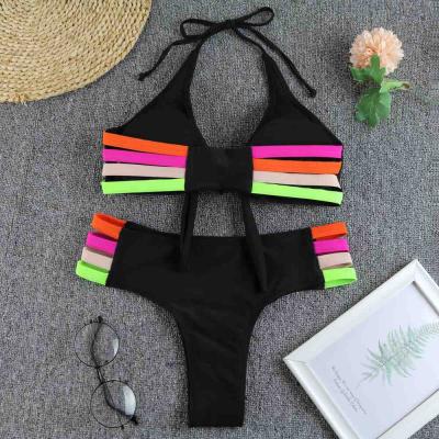 China 2021 Breathable Woman Swimsuit Recycled Eco-friendly Fabric Custom Made Two Piece Swimsuit Bikini for sale