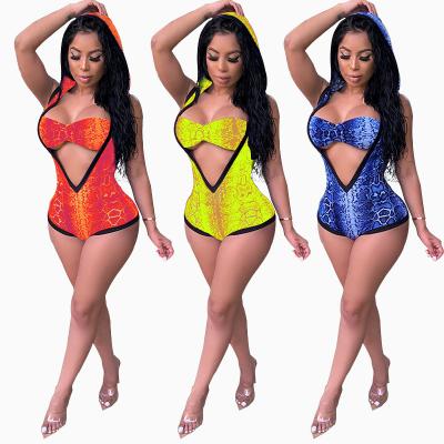 China 2021 New Women's Hoodie Beach Fashion Sleeveless Short Swimming Casual Jumpsuit QUICK DRY for sale