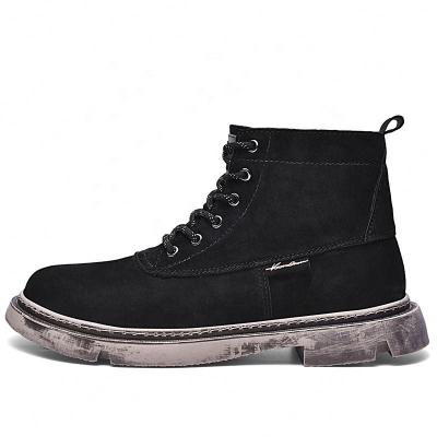 China Fashion Autumn Selling New Men's High Top Flat Boots For Men for sale