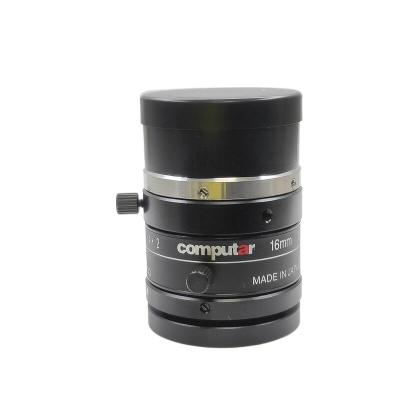 China Low Distortion Computar 16mm Optical C-mount 5MP Computer Vision Optical Industrial Lens for sale