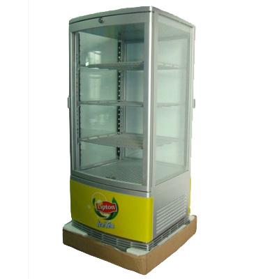 China Single-temperature Sided Glass Food&Beverage Cooler With Full Glass Supermarket Showcase for sale