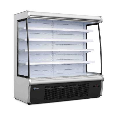 China Hot Selling Single-temperature Plug-in Fresh Fruit and Vegetable Open Showcase Supermarket Cooler for sale