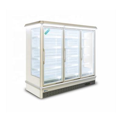 China Single-temperature outdoor/plug-in commercial refrigerator and freezer fresh vegetable fruit showcase display supermarket refrigerator for sale