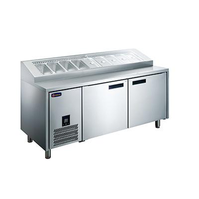 China Horizontal Single-temperature Good Selling Stainless Steel Under Counter Work Bench Fridge / Freezer for sale