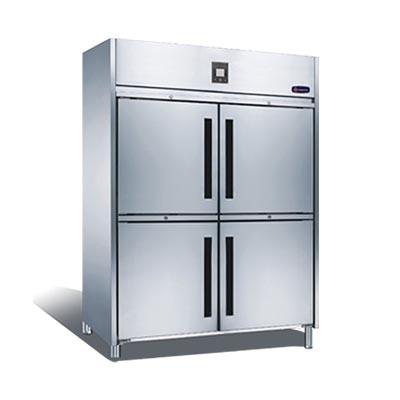 China Single-temperature / double stainless steel multi-door for kitchen catering solutions or restaurant equipment refrigerator and freezer for sale