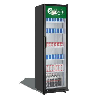 China Full Single-Temperature Full Glass With Upright Single Door Beverage Merchandiser Refrigerator for sale