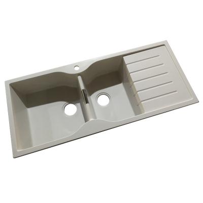 China Without Faucet Supplier High Quality Rectangular Quartz Undermount Laundry Granite Utility Sink for sale