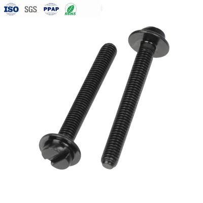 Chine Boulons à tête plate non standard à fente en acier au carbone Long Bolt Noir Zinc 4.8 à vendre