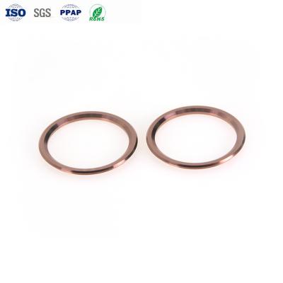 China PVD Rose Gold Lens CNC Stainless Steel Parts  Camera Decoration Ring Parts For Electronic for sale