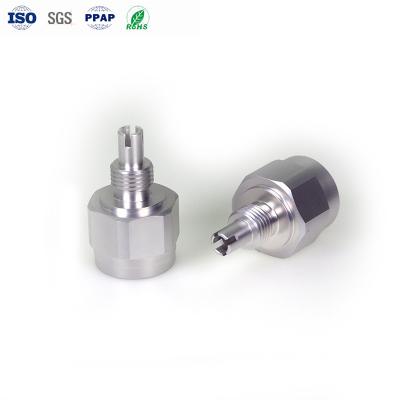 Chine Processus de fraisage CNC Adaptateur de test à haute fréquence en alliage d'aluminium, boîtier de protection du connecteur à vendre