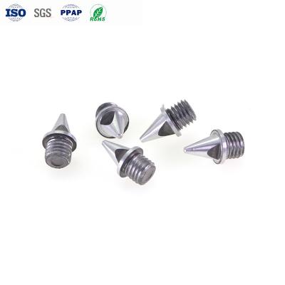 China TUV CNC Aluminum Parts Customizes Color CNC Manchining Processing Shoe Stud Head Parts for sale