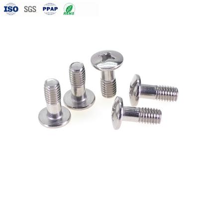 China Thin Pan  Automobile Fasteners Head Half Thread Cross Groove Stainless Steel Bolt  For Refrigerator for sale