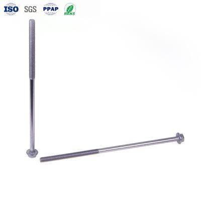 Cina M8×300mm Flancia esagonale bulloni lunghi Custom Acciaio inossidabile Mezzo filo bullone lungo in vendita