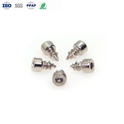 Chine Acier au carbone Noir Nickel Intérieur Hexagonal Tête cylindrique Self Tapping Screw Fabrication de fils de bois à vendre