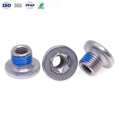 China Flat Head Custom Fasteners Plum Blossom Groove Hollow Screw Internal And External Thread Nut for sale