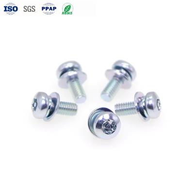 China M3 X 8 tornillos electrónicos de combinación de tornillo de acero al carbono TORX cabeza de pane en venta