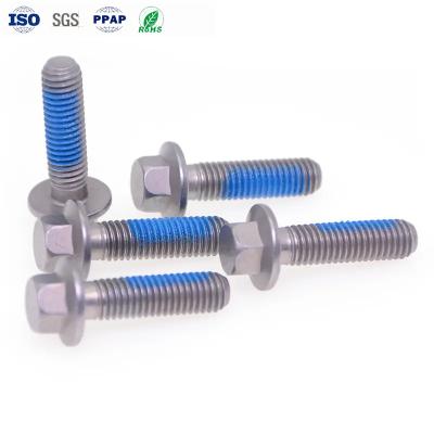 China Custom M8 Flanged Hex Head Bolt SCM435 Hex Flange Screw Steel 8.8 10.9 12.9 Grade for sale