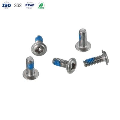 China Segurança de aço inoxidável Torx Pan Head Locking Nylok Patch Screw Conexão de parafuso comum à venda