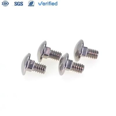 China Square Neck Carriage Bolts with Customized Stainless Steel Head Mirror Polished for sale