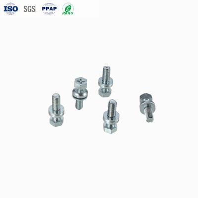 Китай Factory Customized Carbon Steel Phillips Hexagon Slotted Screws With Flat Washers продается