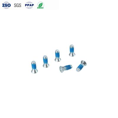 China OEM M2 * 6 Hexalobuläre Steckdose Kleine Countersunk Head Point Nylon Gummi Anti-Loosening Schrauben zu verkaufen